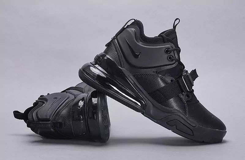 chaussures nike air force 270 basketball leather black